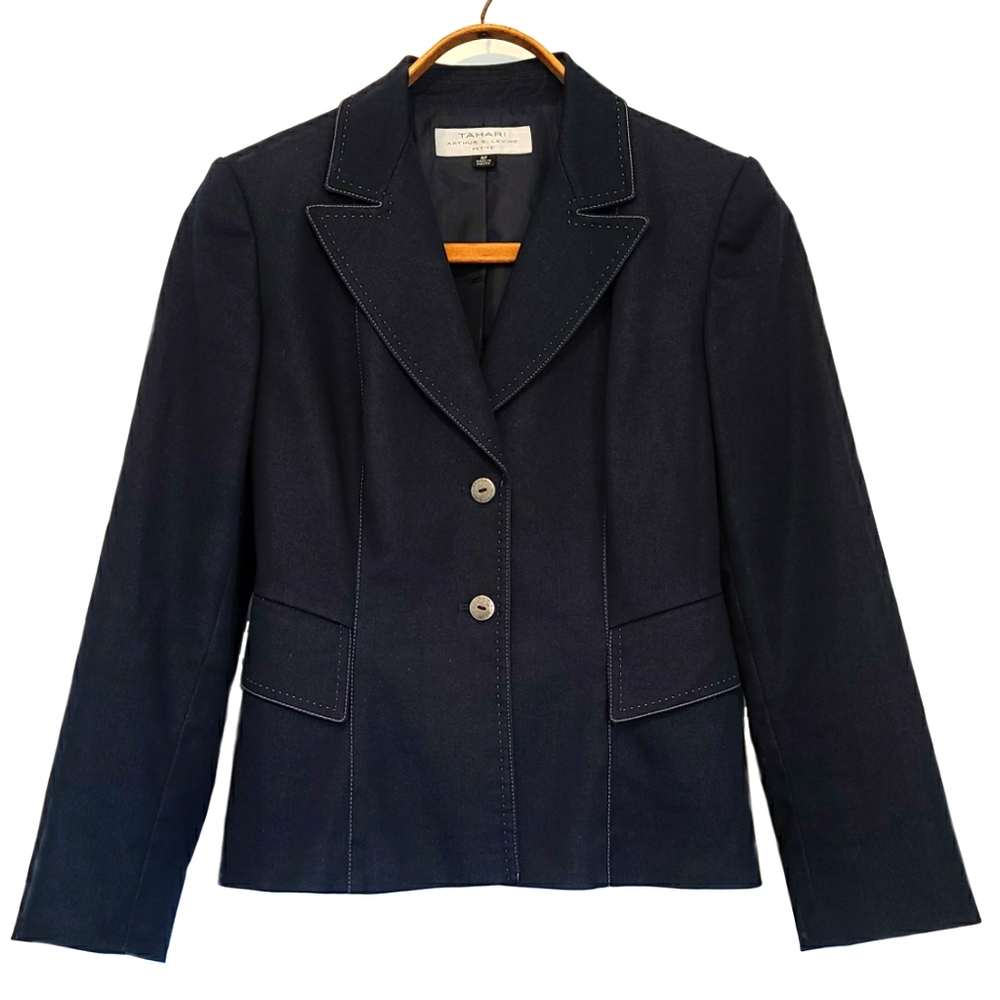 Tahari Jacket Aurther S. Levine Fitted Blazer 4P